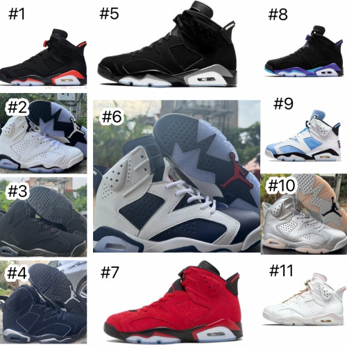 Fashion AJ6 Sports Shoes with Box