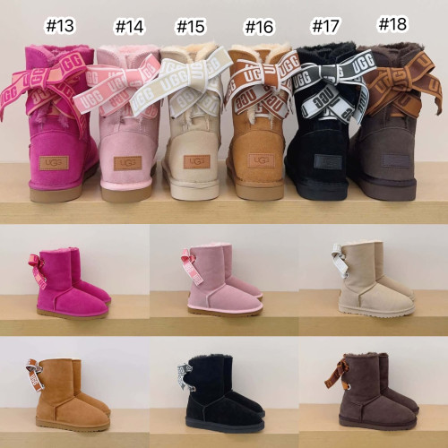 Wholesale Tied Ribbon Bows Boots #UG