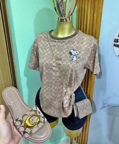 Fashion Shirt Slides Bag 3 pcs Set Free Shipping #COA