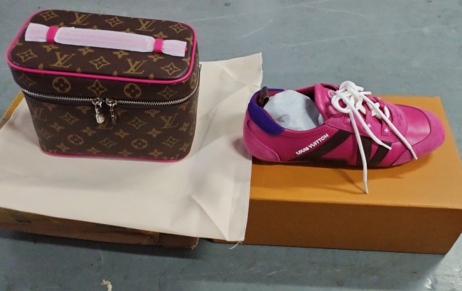 Fashion Shoes with Bag Set #LOV