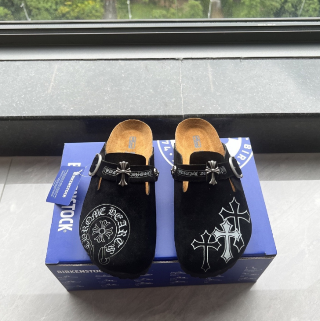 Fashion Chrome heart Shoes with box #NOO