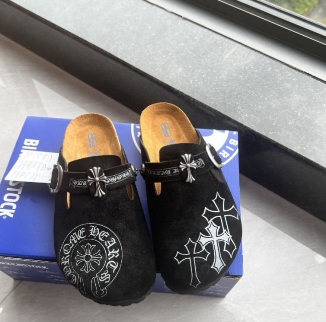 Fashion Chrome heart Shoes with box #NOO