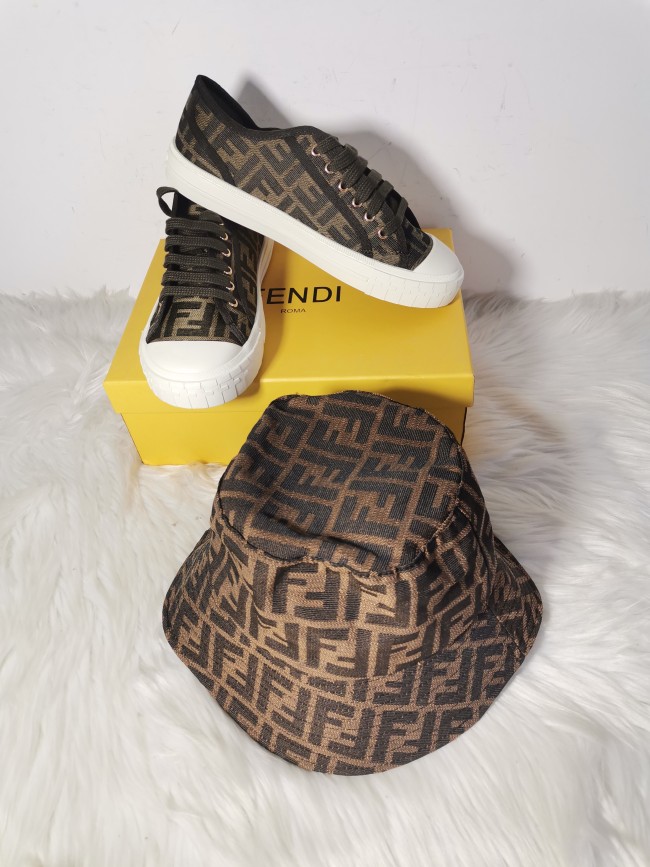 1 Set Fashion Casual Shoes & Hat  #FEI