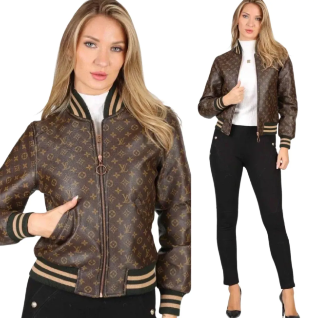 Women Fashion PU Leather Jacket #LOV