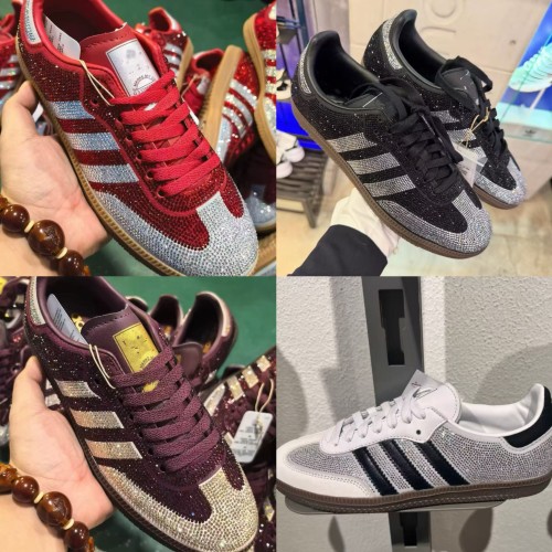  Fashion Diamond Shiny Sneaker Shoes with Box #AD