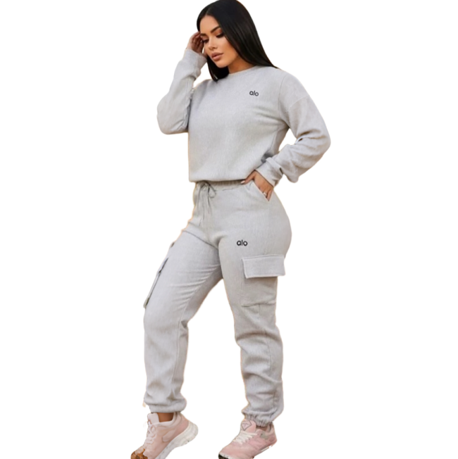  Women Fashion Alo 2 pcs Set