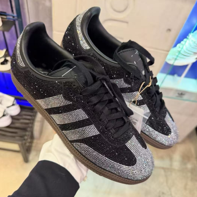 Fashion Diamond Shiny Sneaker Shoes with Box #AD
