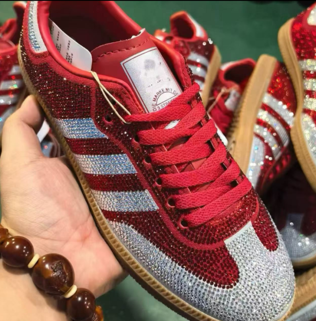  Fashion Diamond Shiny Sneaker Shoes with Box #AD