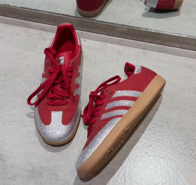  Fashion Diamond Shiny Sneaker Shoes with Box #AD