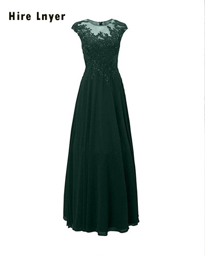 HIRE LNYER New Arrive Cap Sleeve Appliques Beading Formal Gown More Color Choose Floor Length Mother of the Bride Dresses
