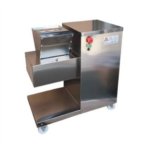 Q80 Floor-mounted meat slicer with wheels (oblique inlet hopper)