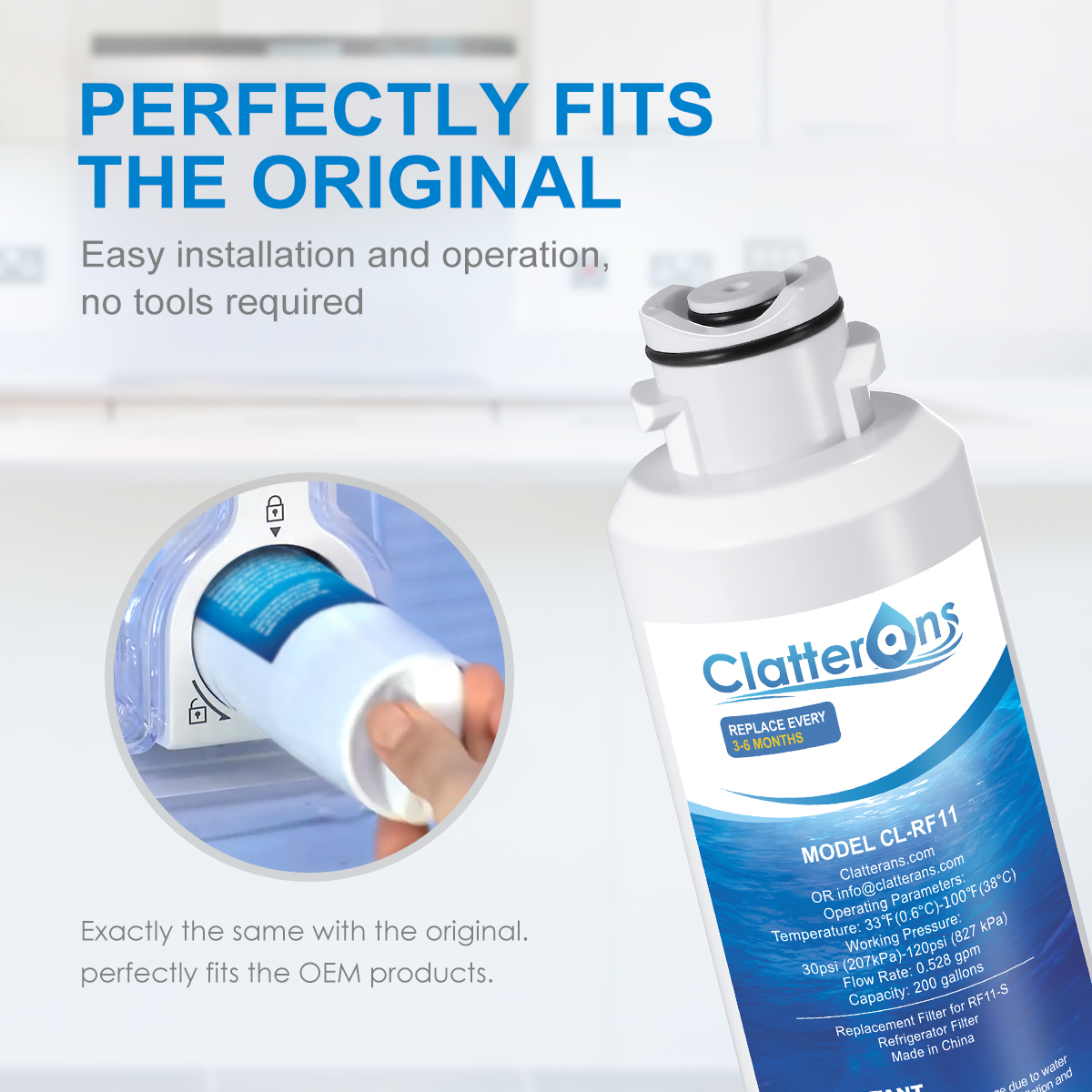 clatterans model rf11 water filter