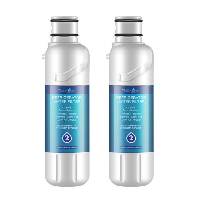 Clatterans CL-Z005 Refrigerator Water Filter Compatible for EDR2RXD1 W10413645A WRF757SDEM00 Water Filter 2 & p6rfwb2 9082