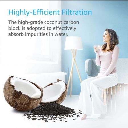 Clatterans CL-RF05 CLRF05 Refrigerator Water Filter Compatible for EDR3-RXD1 4396710 4396841 Filter 3 & Kmore 9030 9083 Water Filter
