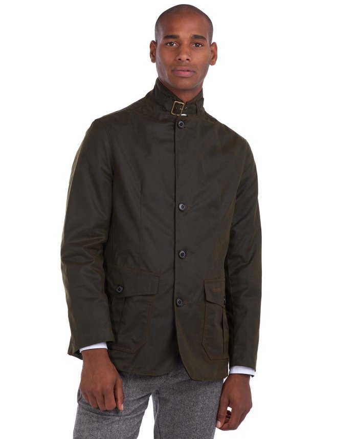 Barbour Lutz Waxed Cotton Jacket