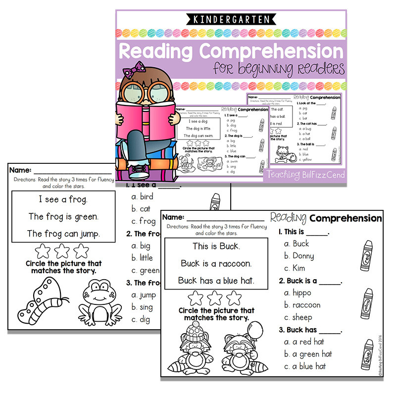 us 9 99 kindergarten reading comprehension passages and questions the bundle pdf file m learningfunny com