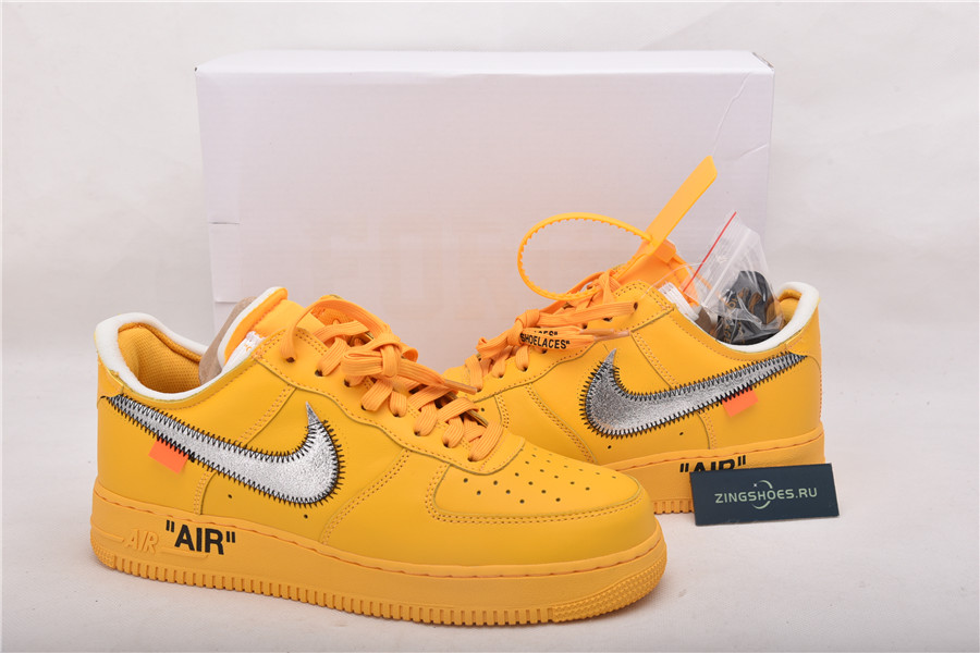 Nike Air Force 1 Low Off White University Gold Metallic Silver Dd1876 700 Nike Air Force 1 Low Off White University Gold Metallic Silver Dd1876 700