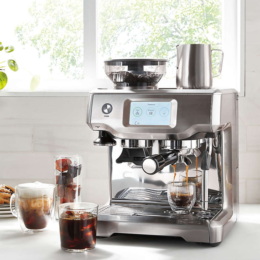 Brushed Stainless Steel Espresso Machine