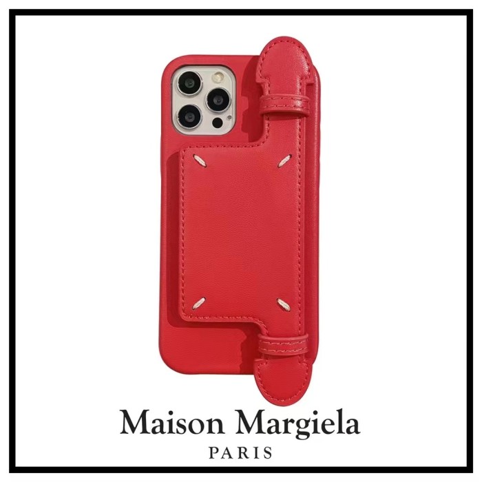 Margiela iPhone14Plusケース レッド