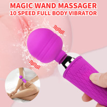 Magic Wand Vibrator USB Rechargeable Clitoris Stimulator