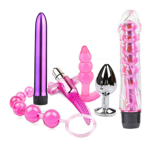 Dildo Vibrator G Spot Massager Anal Plug Adult Sex Toys 6PCS/1SET