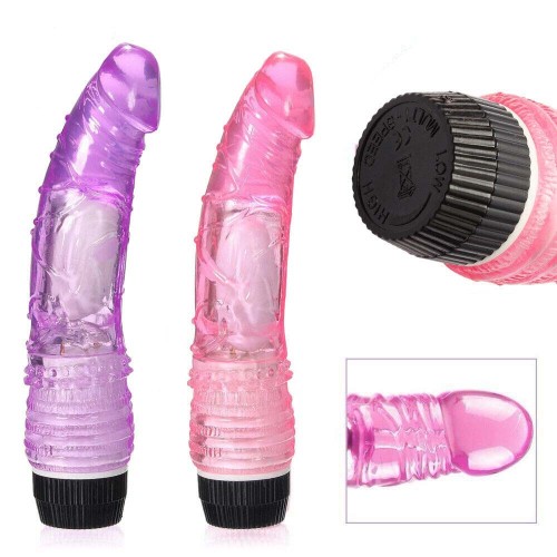 Vibrating Realistic Dildo G-Spot Sex Toy for Women 7 inch Jelly Multi Speed UK
