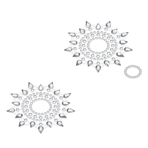 Petits Joujoux Gloria Silver Nipple And Belly Button Pasties