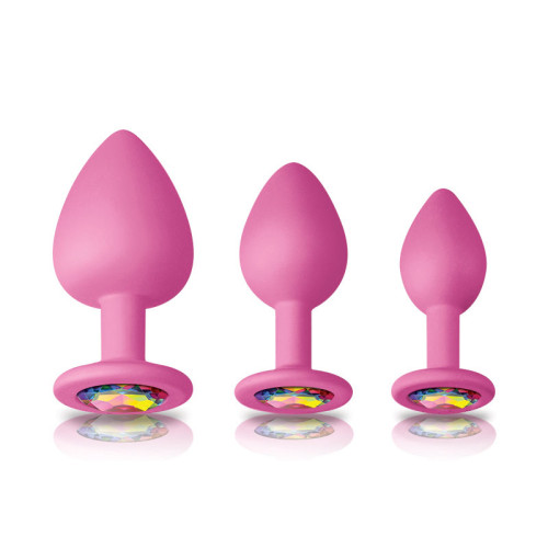Glams Pink Spades Anal Trainer Kit