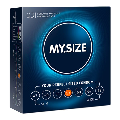 My.Size 57mm Condom 3 Pack