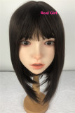 Real Girl D3ヘッド 軟質シリコン製 可愛い 女性ヘッド ラブドールの頭 頭部単品 ヘッド単体 M16ボルト採用 140-170CM身長適用 職人メイク 塗装済み 口開閉機能付き リアルな口腔構造