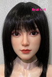 Real Girl P5ヘッド 高級シリコン製 可愛い 女性ヘッド 等身大ドールの頭 頭部単品 ヘッド単体 フィギュア M16ボルト採用 140-170CM身長適用 職人メイク 塗装済み