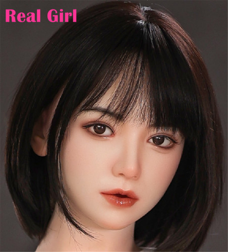 Real Girl D9ヘッド 軟質シリコン製 可愛い 女性ヘッド ラブドールの頭 頭部単品 ヘッド単体 M16ボルト採用 140-170CM身長適用 職人メイク 塗装済み 口開閉機能付き リアルな口腔構造