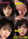 Real Girl D9ヘッド 軟質シリコン製 可愛い 女性ヘッド ラブドールの頭 頭部単品 ヘッド単体 M16ボルト採用 140-170CM身長適用 職人メイク 塗装済み 口開閉機能付き リアルな口腔構造