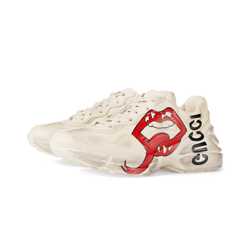 gucci sneakers lips