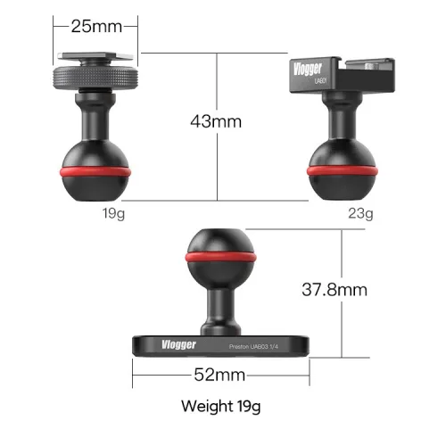 VIPER Quick Release Cold Shoe Mount Adapter Supplementary Kit