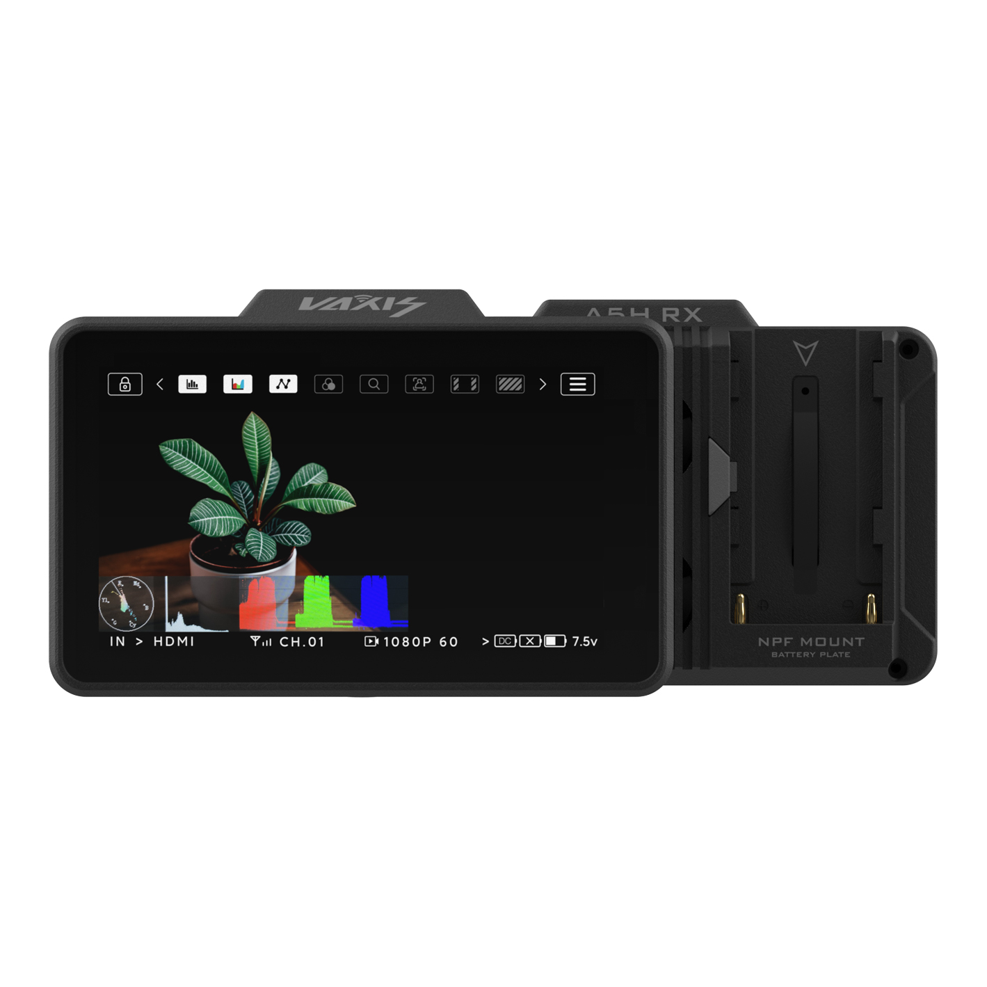 その他 Vaxis ATOM A5 SDI Wireless Monitor x 2 Vaxis Atom A5H Wireless Monitor