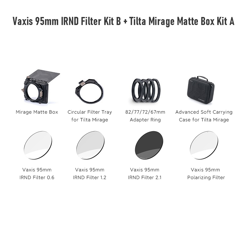 TILTA Vaxis 95mmホワイトストリークフィルターレンズ Tilta ミラージュマットボックス用円形フィルター、DSLRカメラ用エ Vaxis 95mm Streak Filter Blue⁄White⁄Orange⁄Rainbow for Tilta