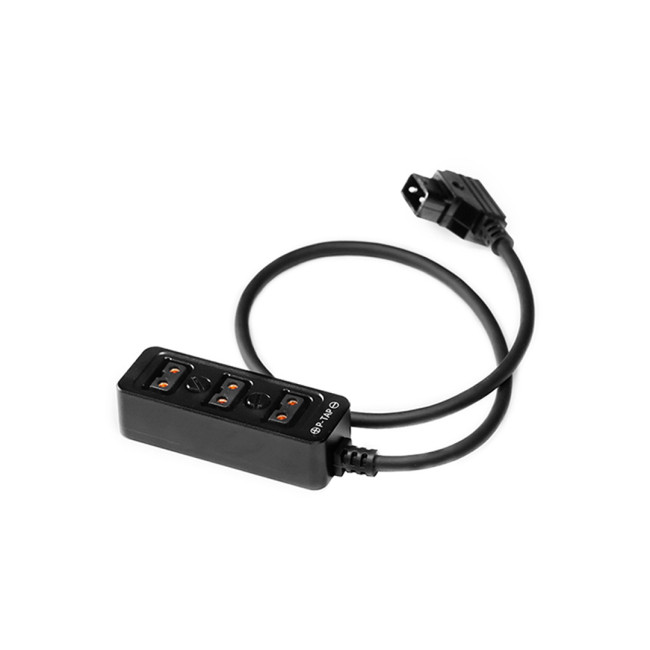 MOVMAX D-tap Male to 3-Port D-tap Female Splitter Cable