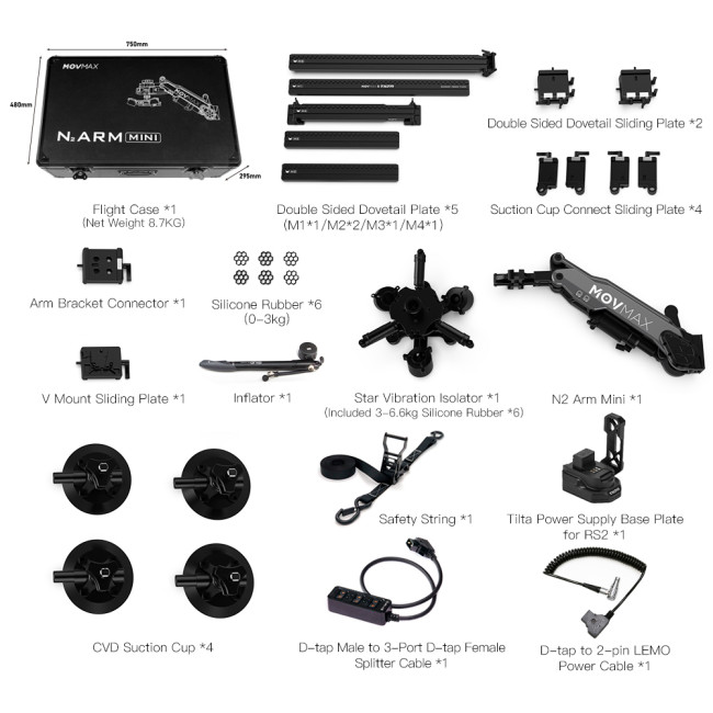 MOVMAX N2 Air Arm Mini--Pro Kit