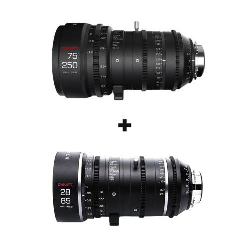 CHIOPT XTREME ZOOM T3.2 Kit (28-85mm & 75-250mm) Compact Zoom Cine Lens