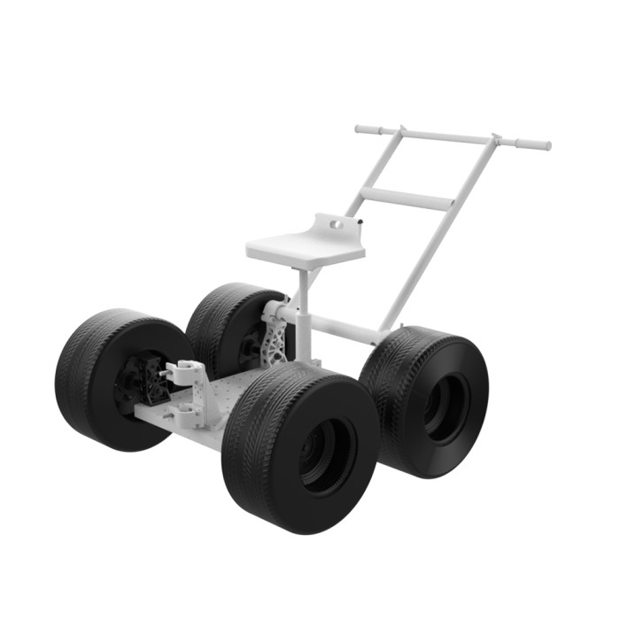 MOVMAX Spoke Wheel Module/Sand Wheel Module/Rail Wheel Module for All-Terrain Rickshaw