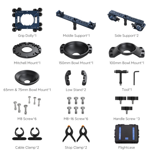 Movmax Grip Dolly Pro Kit With Flightcase