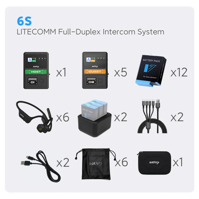 Vaxis Litecomm V1 Full-duplex Wireless Intercom System