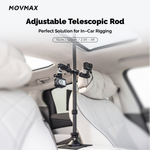 Movmax Adjustable Telescopic Rod  (75-125cm/2.5ft-4ft)