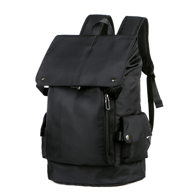 Dds5391 New Leisure Oxford Cloth Waterproof Travel Bag Outdoor Zipper Men Women Backpack Black