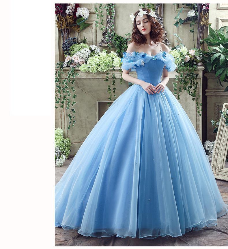 US$ 117.59 - Quinceanera Dress With Train Vestidos 2021 New Elegant