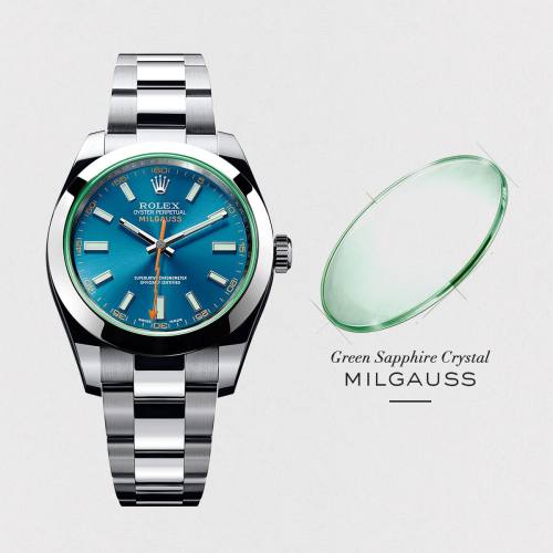 Luxury Brand Milgauss Blue Men Stainless steel  Automatic Mechanical Watch