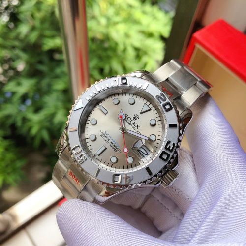2021 Mens Mechanical Watch Yacht Series Watch Crystal Mirror Stainless Steel Strap Business Style Watch