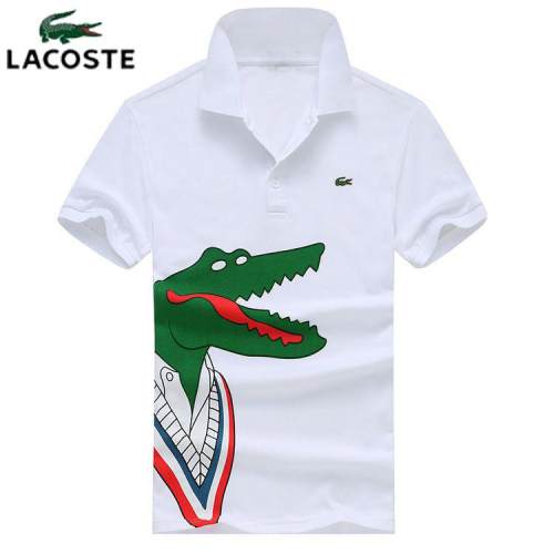 LACOSTE 100% cotton LOGO side embroidery Men Short Sleeved Polo Tshirt