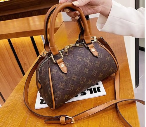 Luxury LV Designer Brand Women's Bag Women's Canvas Bag Handbag with Logo Large Capacity Tote Bag Luxury Brand Designer Bag